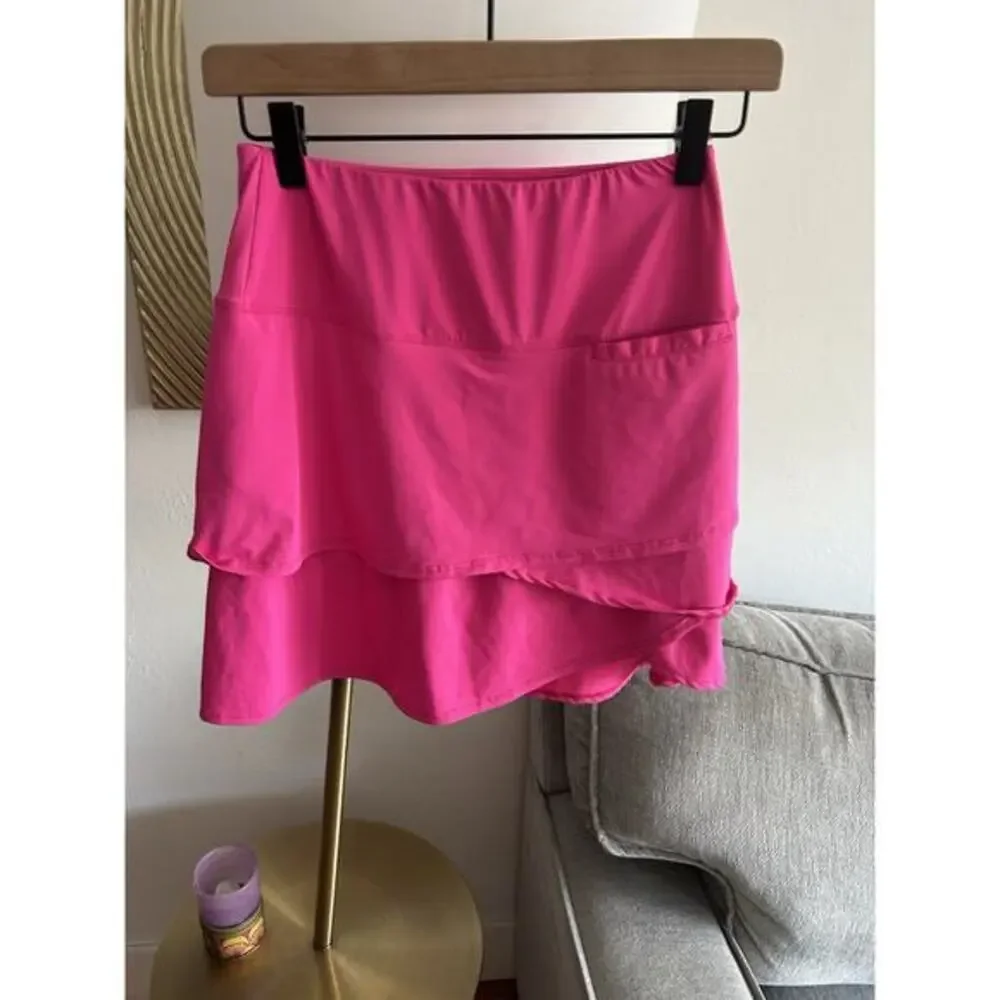 Scales Pink Ruffles Skort Pickleball Tennis Golf